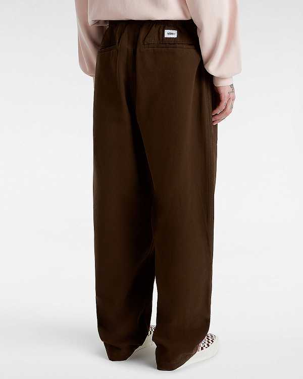Brown Vans Premium Easy Trouser Men Pants | VN7105634