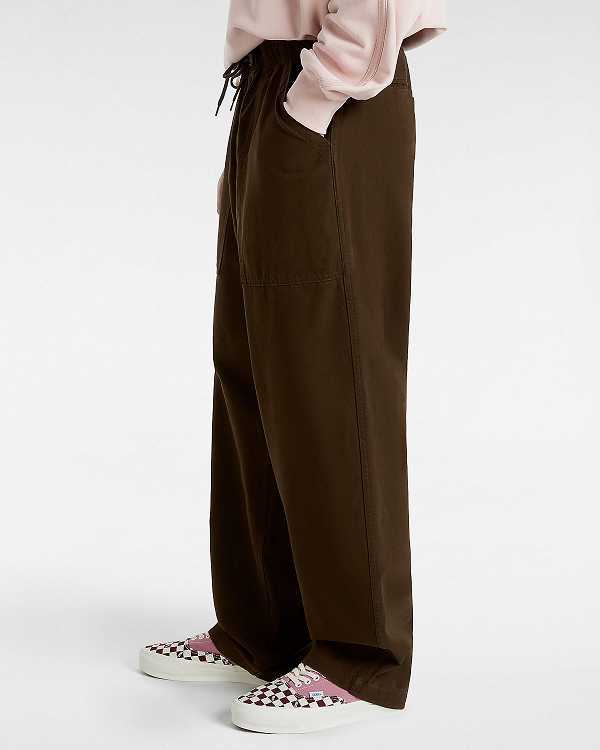 Brown Vans Premium Easy Trouser Men Pants | VN7105634