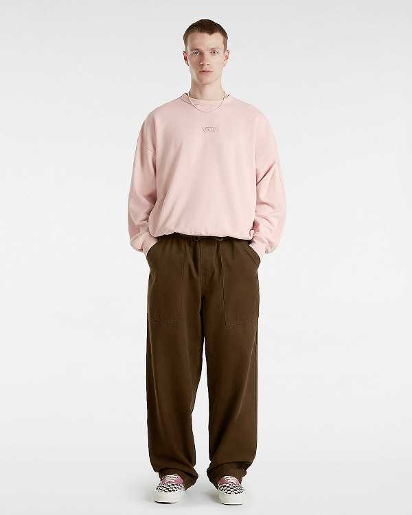 Brown Vans Premium Easy Trouser Men Pants | VN7105634