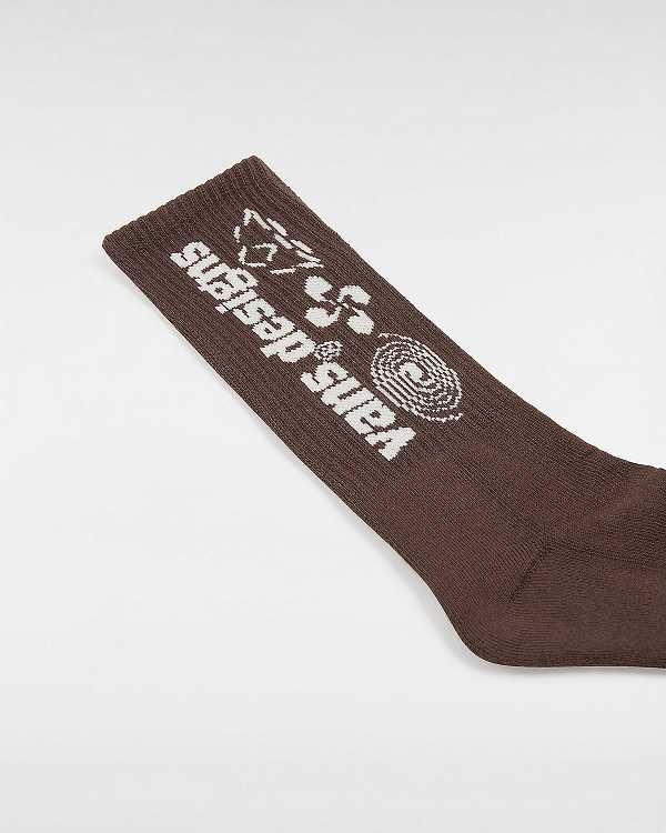 Brown Vans Pursuit Crew (1 Pair) Unisex Socks | VN6813472