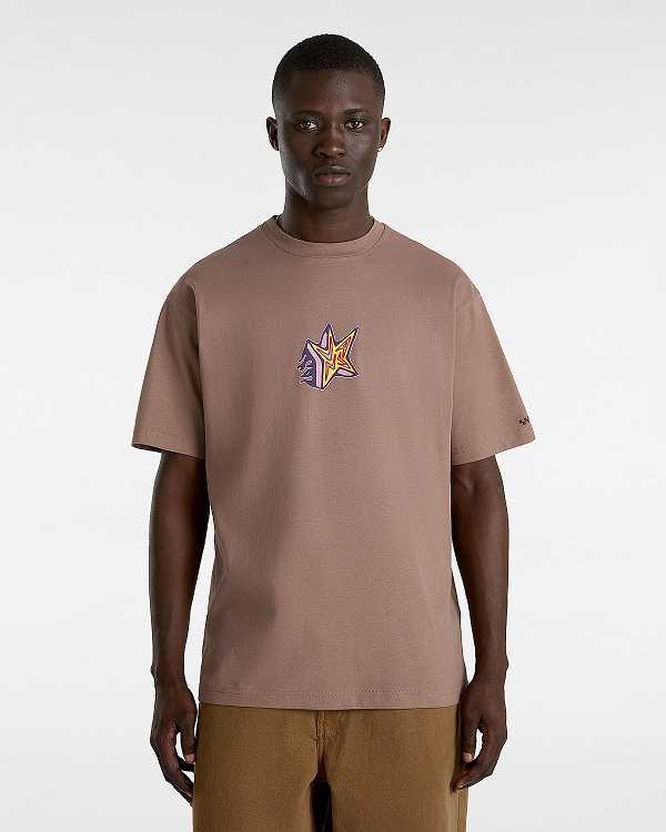 Brown Vans Skate Star Women T Shirts | VN8539140