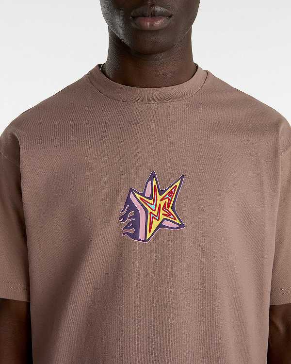 Brown Vans Skate Star Women T Shirts | VN8539140