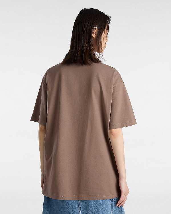 Brown Vans Skate Star Women T Shirts | VN8539140