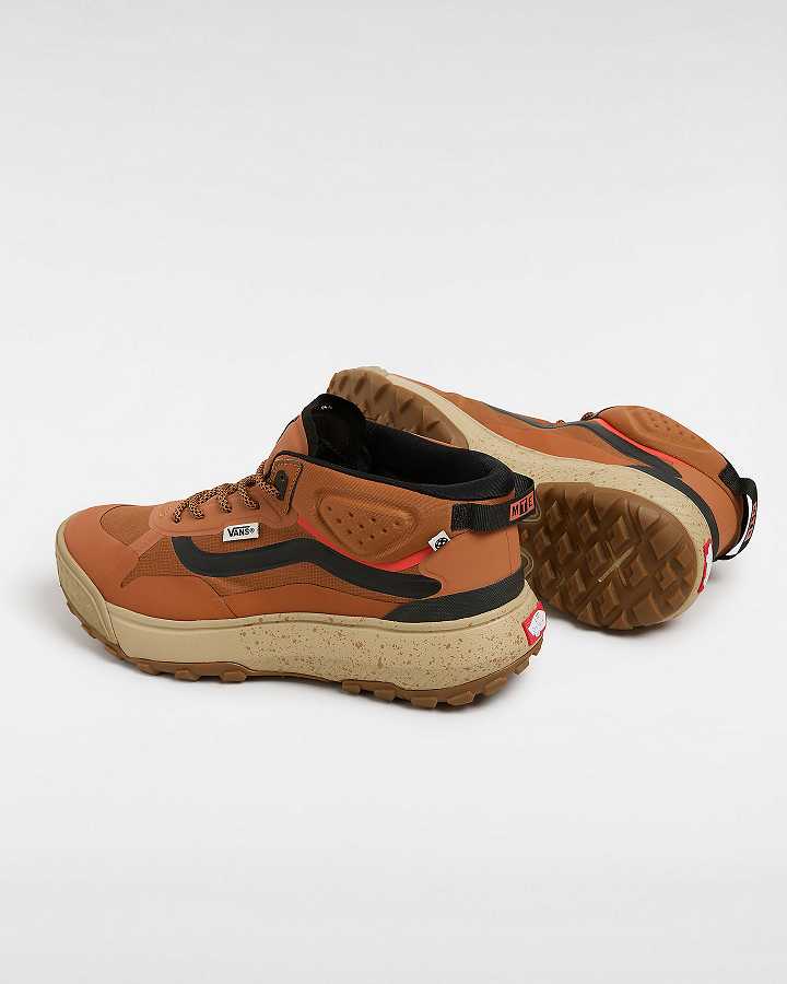 Brown / Orange Vans MTE Crosspath Mid Men Sneakers | VN9028345