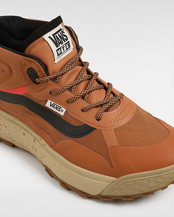 Brown / Orange Vans MTE Crosspath Mid Men Sneakers | VN9028345
