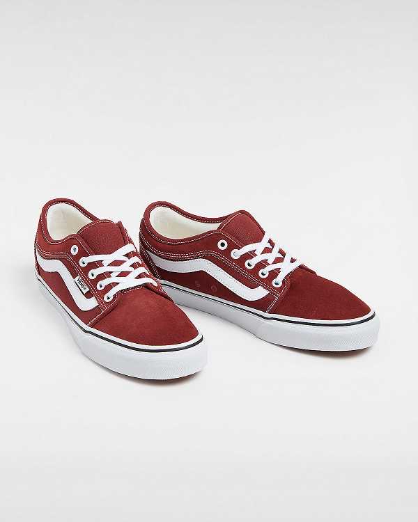 Burgundy Vans Chukka Low Sidestripe Women Skate Shoes | VN0329845