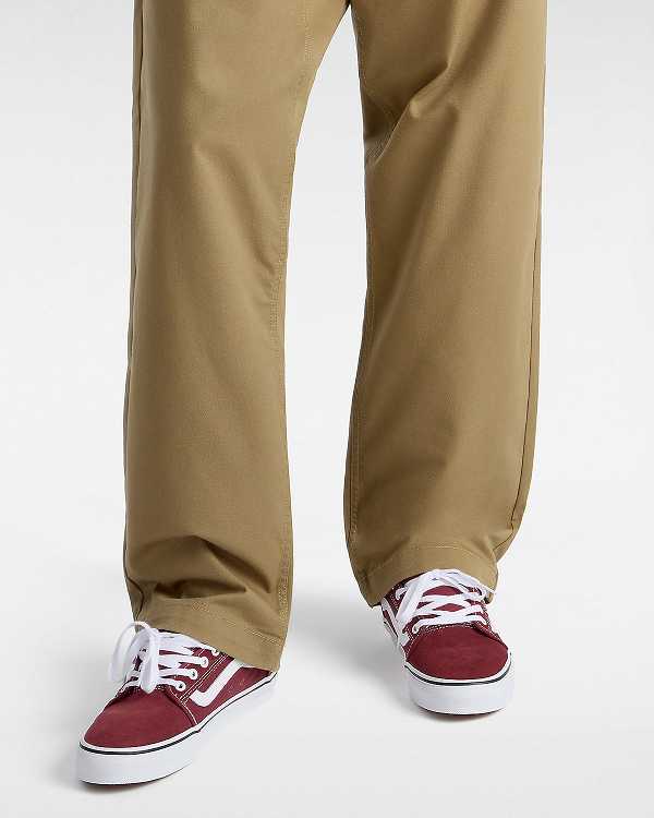 Burgundy Vans Chukka Low Sidestripe Women Skate Shoes | VN0329845