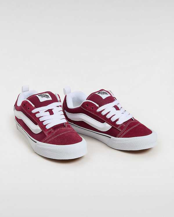 Burgundy Vans Knu Skool Men Sneakers | VN3072196