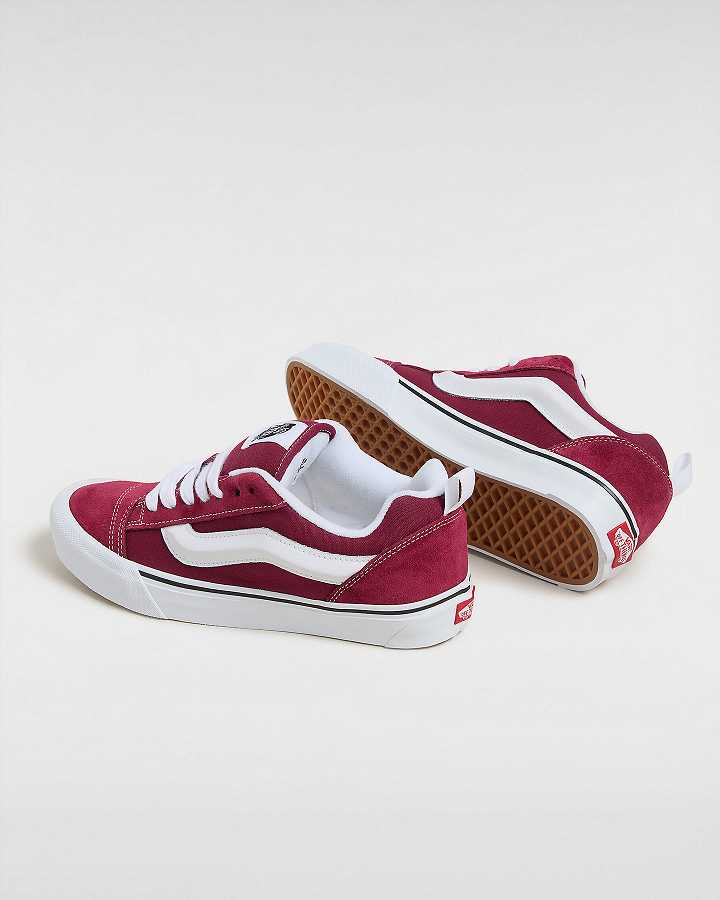 Burgundy Vans Knu Skool Men Sneakers | VN3072196