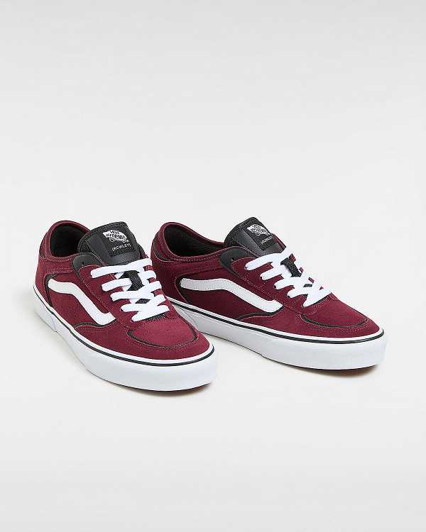 Burgundy Vans Rowley Classic Women Sneakers | VN9716083