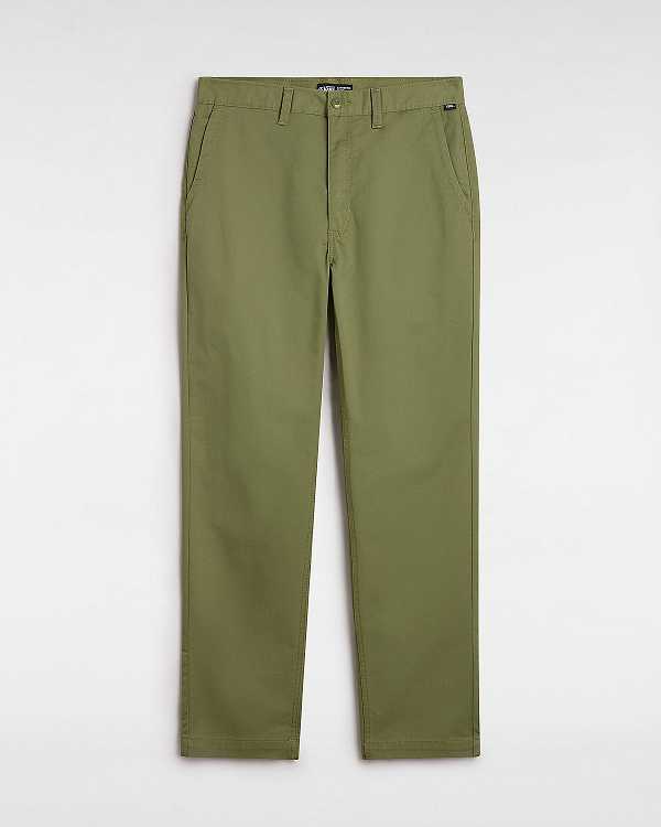 Green Vans Authentic Chino Relaxed Men Pants | VN6740582