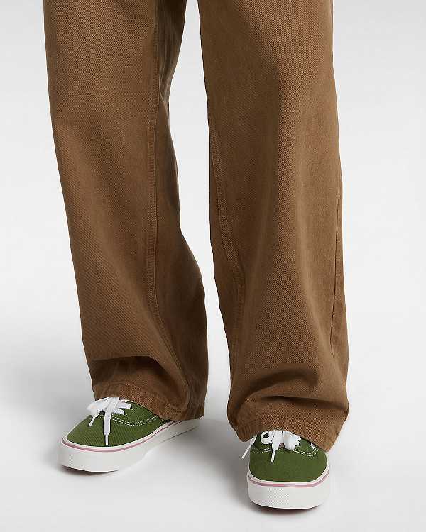 Green Vans Authentic Men Sneakers | VN5612379