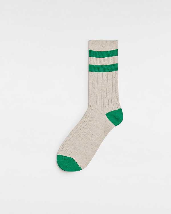 Green Vans Classic Crew (1 Pair) Unisex Socks | VN4051236