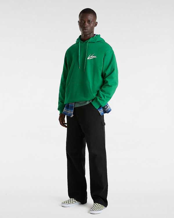 Green Vans Dettori Loose Men Hoodie | VN3801724