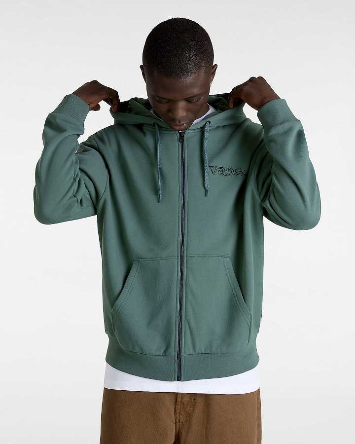 Green Vans Essential Relaxed Men Hoodie | VN4298016