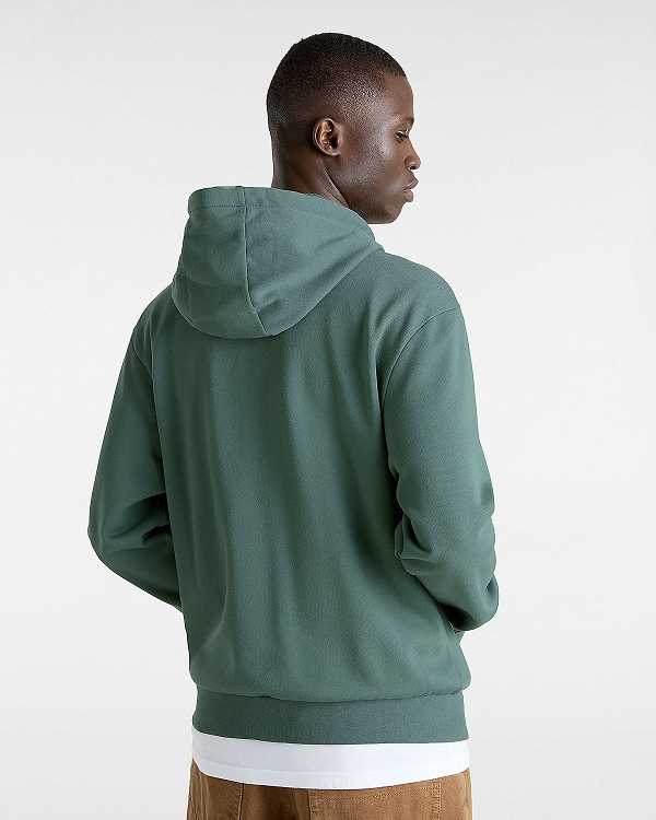 Green Vans Essential Relaxed Men Hoodie | VN4298016