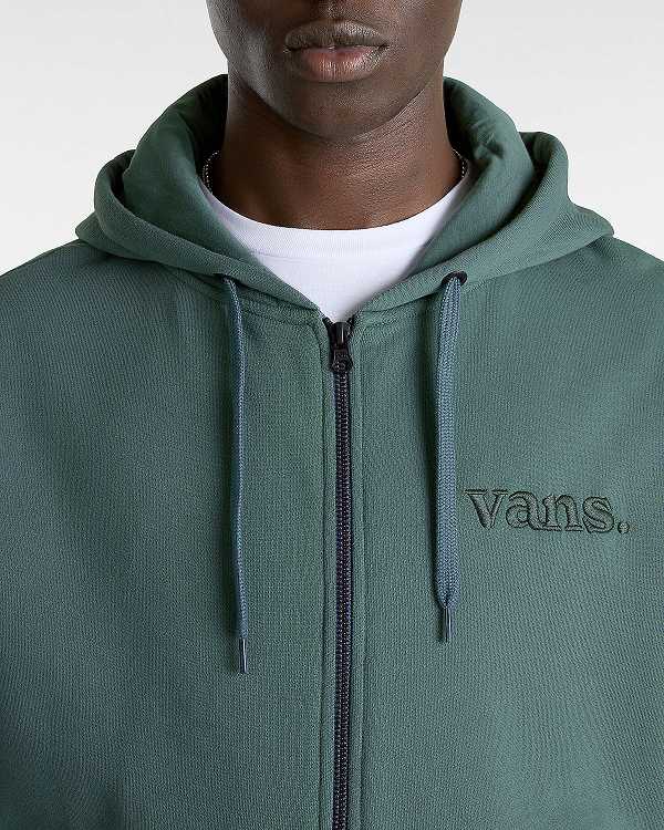 Green Vans Essential Relaxed Men Hoodie | VN4298016