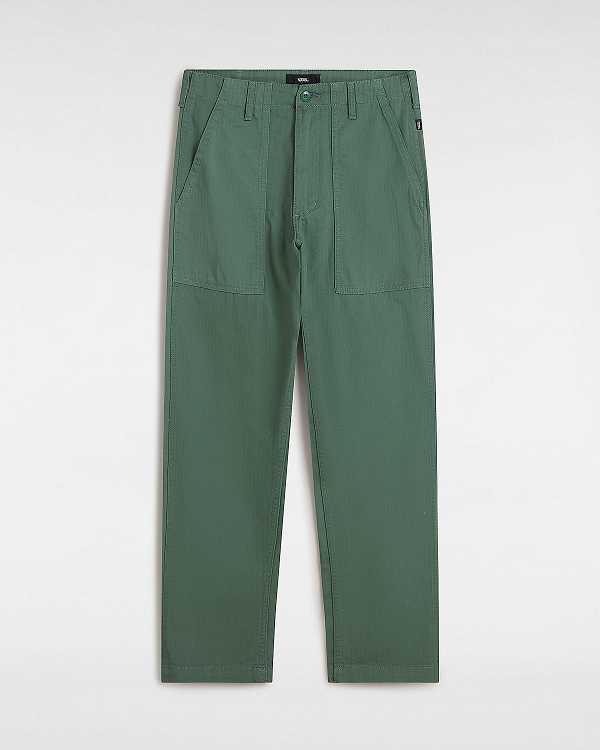 Green Vans Fatigue Loose Tapered Men Pants | VN2109745