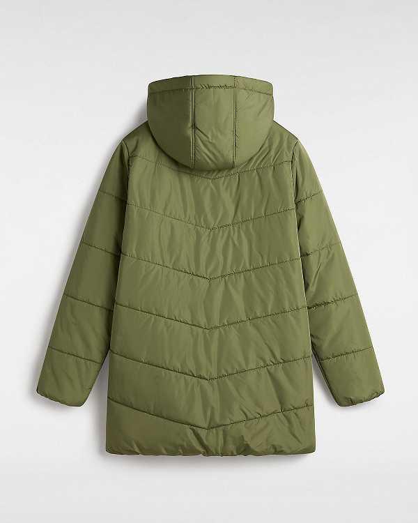 Green Vans MTE Foundry Long Women Jacket | VN5612407
