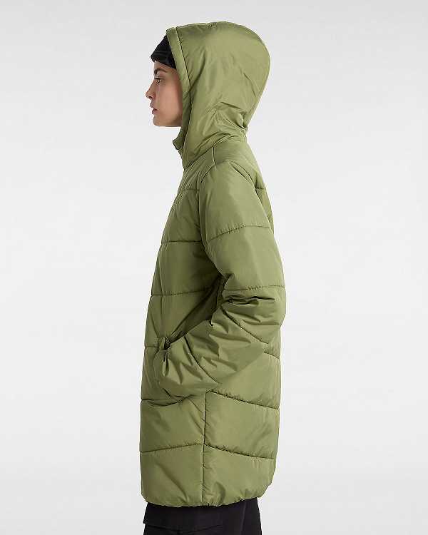 Green Vans MTE Foundry Long Women Jacket | VN5612407