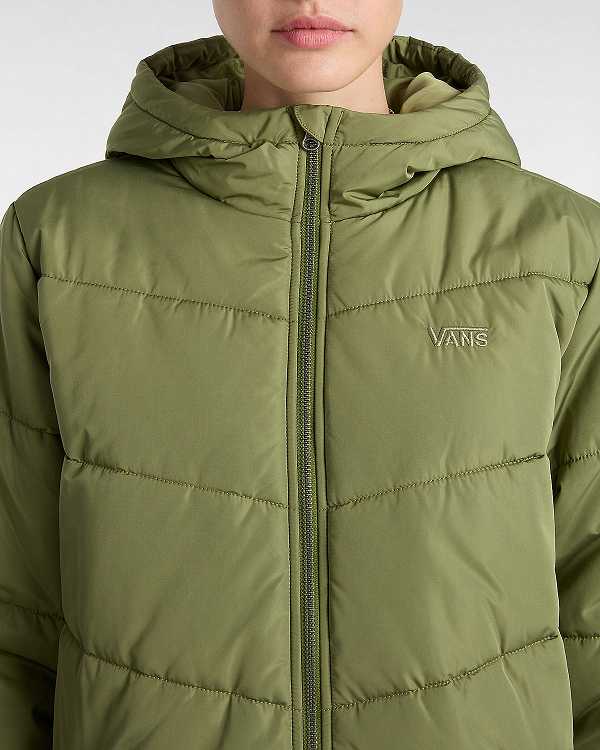 Green Vans MTE Foundry Long Women Jacket | VN5612407