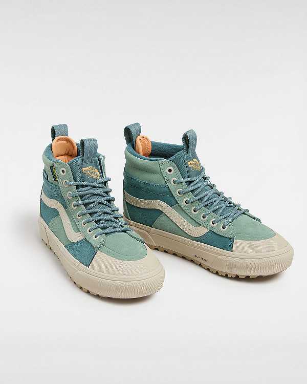 Green Vans MTE Sk8-Hi Women Waterproof Shoes | VN8704136