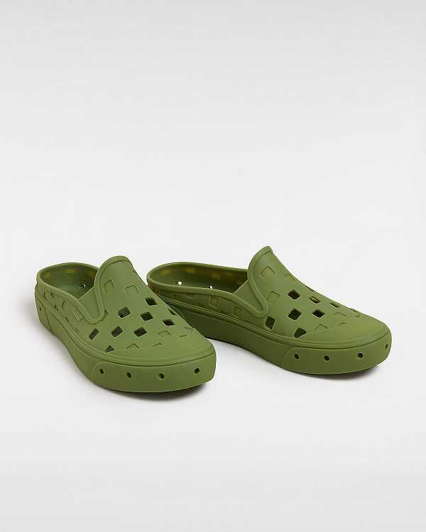 Green Vans MTE Slip-On TRK Men Mules | VN9413560
