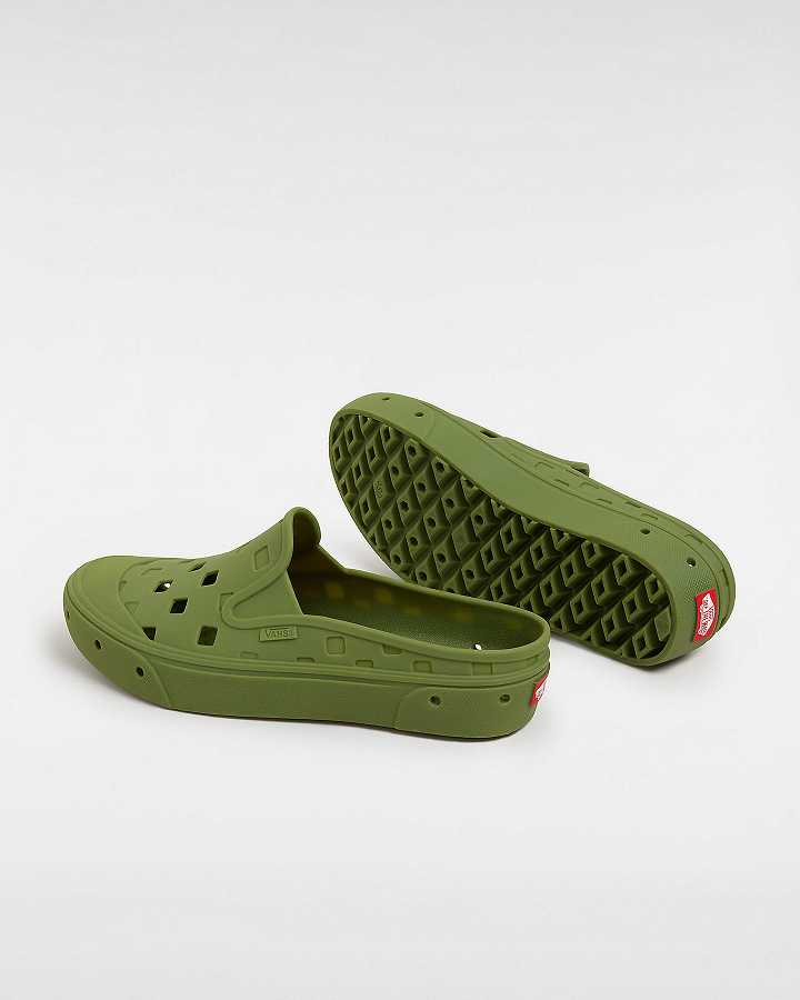 Green Vans MTE Slip-On TRK Men Mules | VN9413560