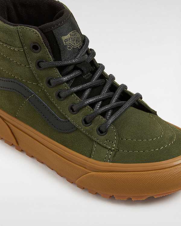 Green Vans Metallic Pop MTE Sk8-Hi (4-8 Years) Kids' Sneakers | VN2053476