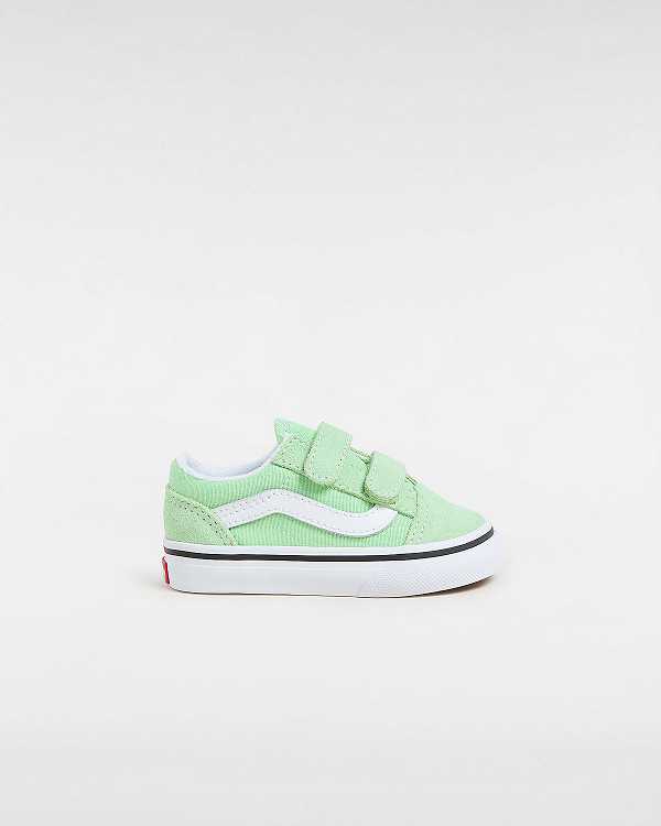 Green Vans Old Skool (1-4 Years) Kids\' Sneakers | VN4520983