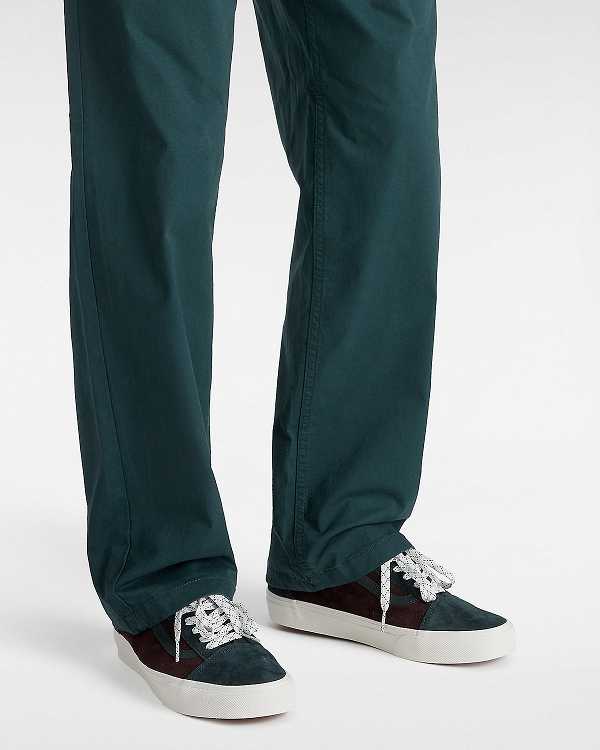 Green Vans Old Skool Pig Suede Men Sneakers | VN6314289