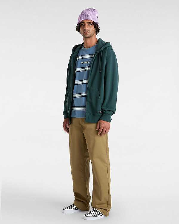 Green Vans Original Standards Loose Men Hoodie | VN5816329