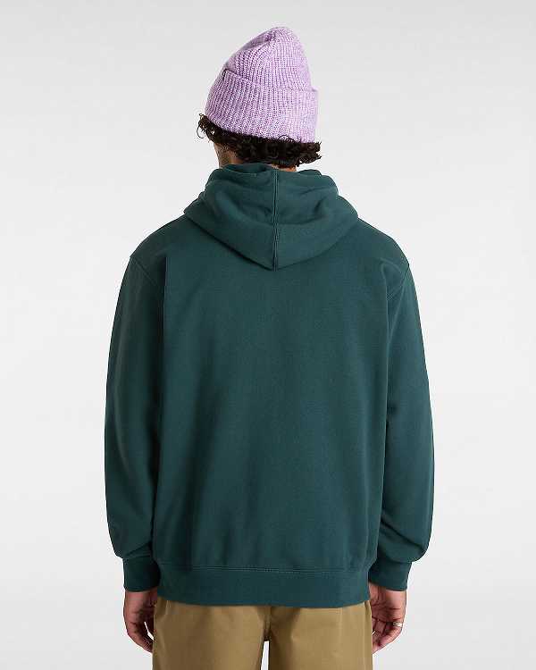 Green Vans Original Standards Loose Men Hoodie | VN5816329