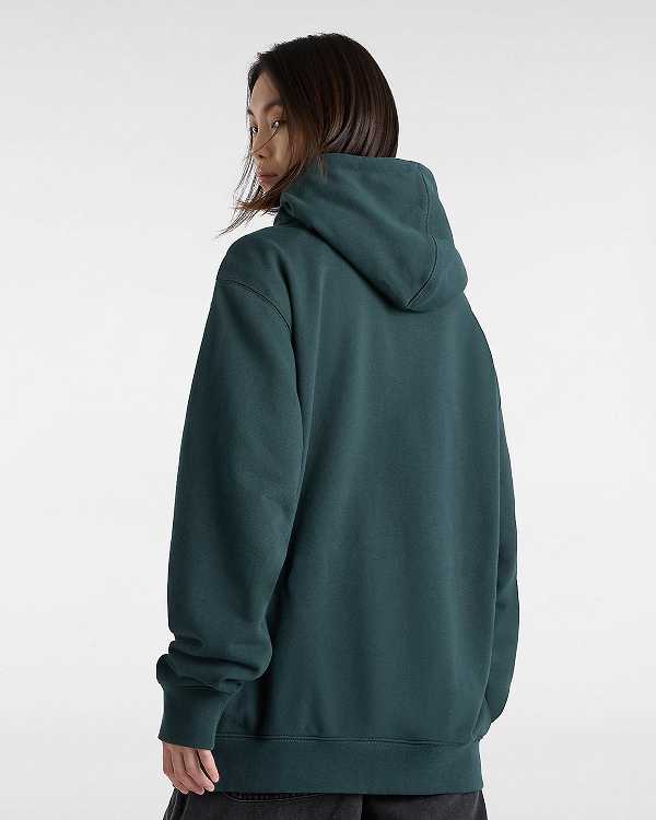 Green Vans Original Standards Loose Men Hoodie | VN5816329