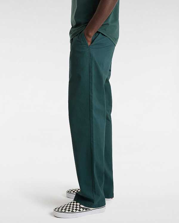Green Vans Range Relaxed Elastic Men Pants | VN5069472