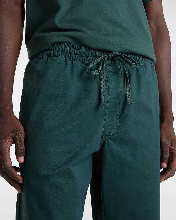 Green Vans Range Relaxed Elastic Men Pants | VN5069472