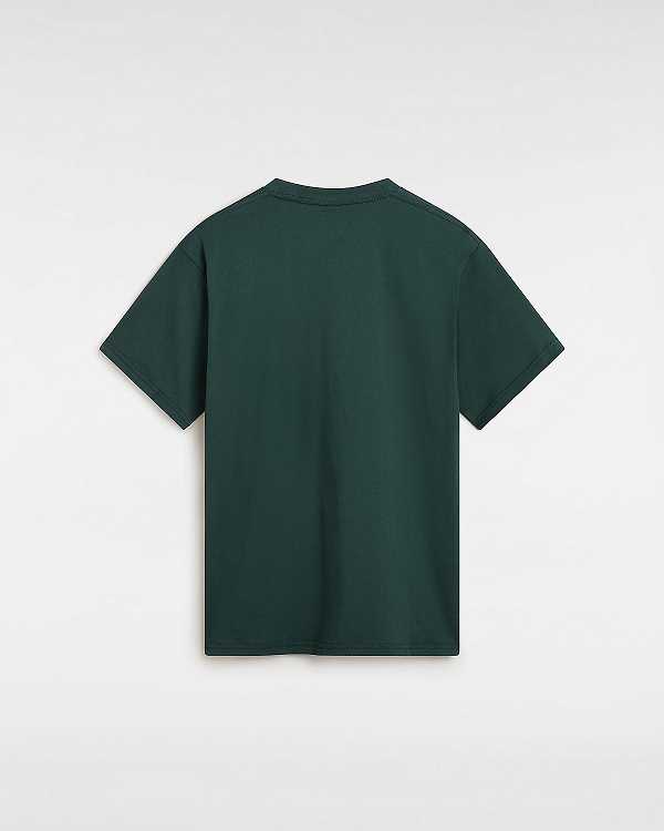Green Vans Robbie Men T Shirts | VN8051967