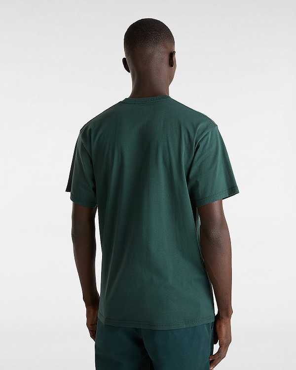 Green Vans Robbie Men T Shirts | VN8051967