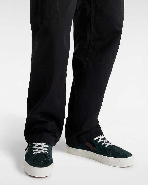 Green Vans Sk8-Hi Pig Suede Women Skate Shoes | VN7240893