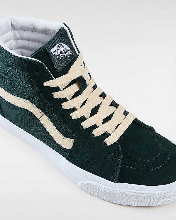 Green Vans Sk8-Hi Suede Women Skate Shoes | VN7634928