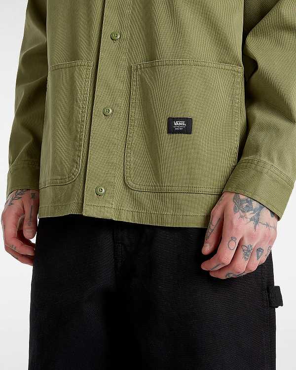 Green Vans Westfield Shacket Women Shirts | VN6950237