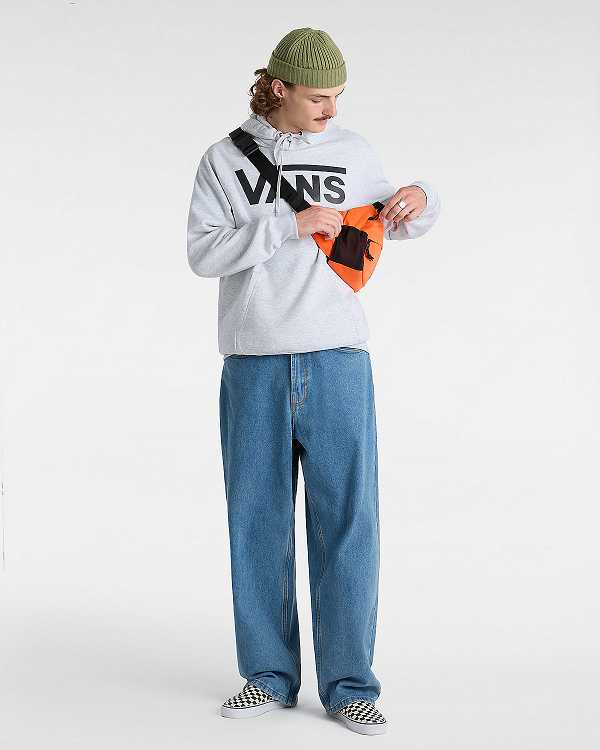 Grey Vans Arched Men Hoodie | VN3821674