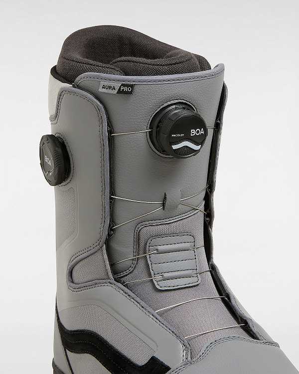 Grey Vans Aura Pro Men Snowboard Boots | VN0458169