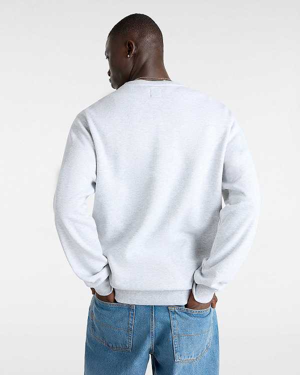 Grey Vans Classic III Crew Men Sweatshirt | VN1076825