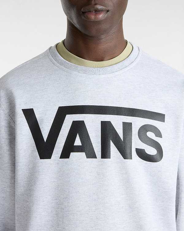 Grey Vans Classic III Crew Men Sweatshirt | VN1076825