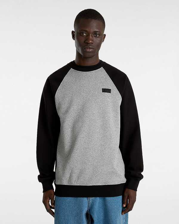 Grey Vans Core Basic Raglan Men T Shirts | VN0781693
