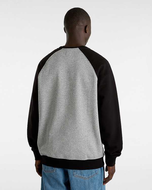 Grey Vans Core Basic Raglan Men T Shirts | VN0781693