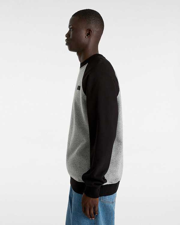 Grey Vans Core Basic Raglan Men T Shirts | VN0781693