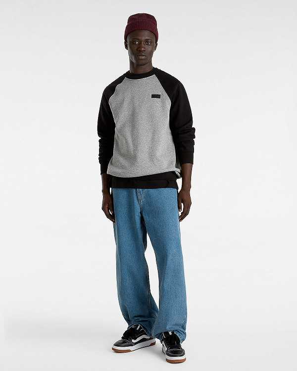 Grey Vans Core Basic Raglan Men T Shirts | VN0781693