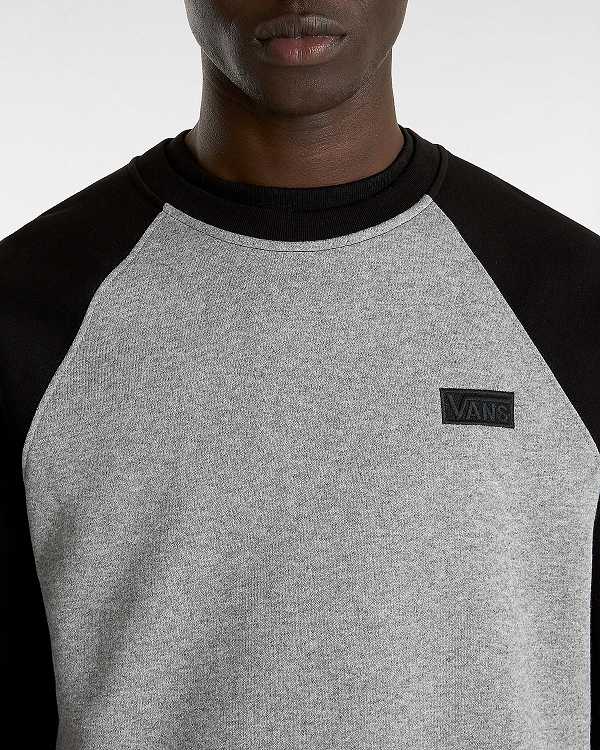 Grey Vans Core Basic Raglan Men T Shirts | VN0781693